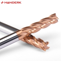 HANDERK prix d'usine carbure de tungstène fraise HRC55 4 cannelures fraise en bout plate pour outils de fraisage CNC