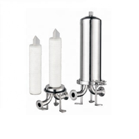 Boîtier de filtre à cartouche simple/multiple en acier inoxydable sanitaire 316L, ASME BPE, Tri-Clamp, pour l'industrie pharmaceutique et alimentaire
