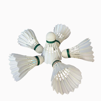 ST NO 1 Balles de badminton Premium Feathers, ensemble de badminton BWF, matériau en liège 100% naturel, excellente qualité de balle