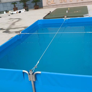 <span class=keywords><strong>Bassin</strong></span> de pisciculture pliable rectangulaire en PVC, grand modèle commercial, durable - Product Image 5