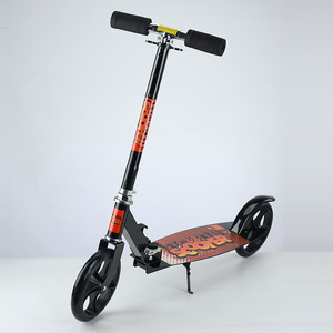 Scooter para niños y adolescentes mayores de 12 años, plegable, de dos ruedas, para desplazamientos urbanos, con manillar ajustable en altura, color negro - Product Image 5