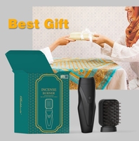 Nouveau brûleur à bakhoor arabe, machine d'aromathérapie électronique, brûleur à encens électrique pour cheveux avec peigne