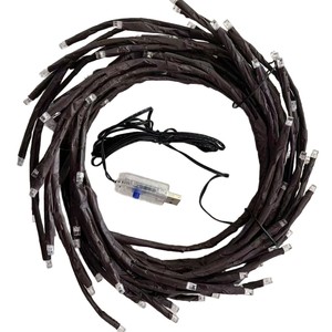 Üç erkek Aurora JS0041 <span class=keywords><strong>LED</strong></span> dize ışıkları asma ağacı şubesi ışıkları tatil dekorasyon renkli bahçe ışıkları 3-year garanti - Product Image 5