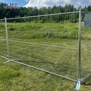 Mỹ 6tf 8ft 10ft kích thước tùy chỉnh xây dựng hàng rào tấm Chuỗi liên kết hàng rào tạm thời mạ kẽm tạm thời hàng rào di động - Product Image 6