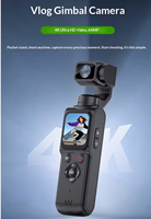 Caméra d'action sportive numérique 4K anti-tremblement 3 axes Wi-Fi Pocket 3 Vlog avec suivi du visage pour sports et voyages
