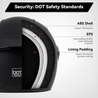 Casque de moto certifié DOT pour moto, VTT, motoneige, motocross, casque ouvert avec double visière