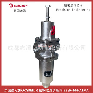 วาล์วลดแรงดันนอร์เกรน B38P-444-A1MA สแตนเลส 1/4 นิ้ว แก๊ส นิวเมติก - Product Image 3