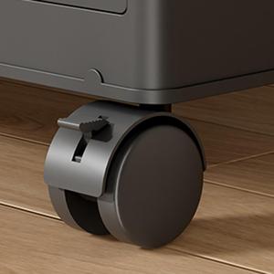 Cómoda Moderna de 6 Cajones de Polipropileno Negro para el Hogar, Organizador de <span class=keywords><strong>Ropa</strong></span> para la Sala de Estar - Product Image 2