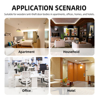 Bajo MOQ TTLock APP Huella digital Teclado digital Código NFC Cerradura inteligente para el hogar Apartamento Oficina