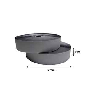 Bande auto-agrippante élastique noire de 50 mm pour vêtements - Product Image 2