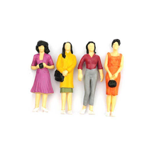 Figuras Humanas en Miniatura Coloridas, Figuras Decorativas para Paisajes en Miniatura, Pequeñas Figuras Realistas