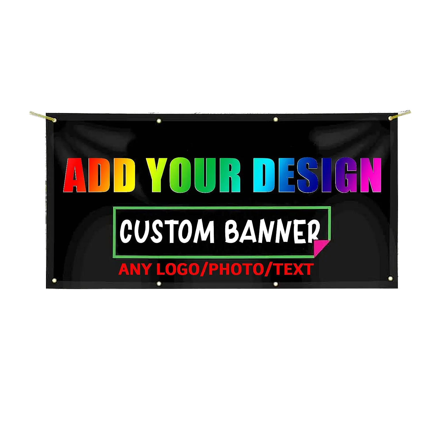 Aangepaste Reclame Poster Opknoping Geperforeerde 13Oz Pvc Vinyl Banner Met Aangepaste Grootte En Logo Afdrukken