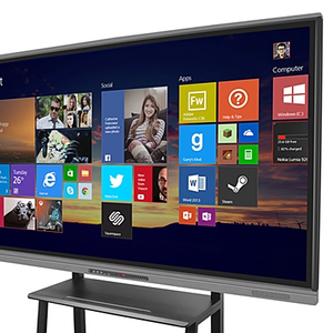 4k Slim thông minh 55 inch tương tác tường điện tử màn hình chiếu chính trẻ em Hội Đồng Quản trị LCD bảng tương tác bảng trắng - Product Image 1