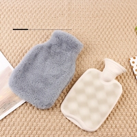 Sac à eau chaude en PVC, couverture douce et confortable, pour l'hiver et la chaleur, réutilisable, 1000/2000ML, chauffe-eau avec couvercle en peluche