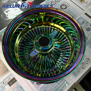 13 Inch Rims 5x114.3 Rims <b>Spoke</b> Wire <b>Wheels</b> <b>Spoke</b> Rims White Wall Tire KELUN Wire <b>Wheels</b> - Product Image 2