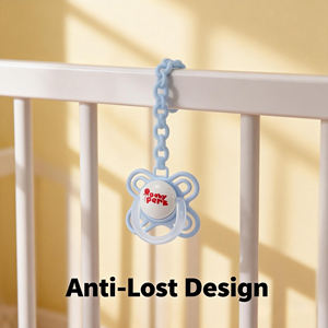 Protège-sucettes orthodontiques pour bébés, tétines souples en Tritan et silicone imprimées - Product Image 4