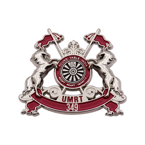 Nhà máy thiết kế kim loại Huy hiệu pin biểu tượng tùy chỉnh chết đúc đồng Sliver mạ Antique lưu niệm ve áo Pin - Product Image 1