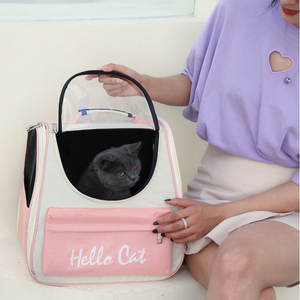 Mochila Transportadora de Mascotas, Tipo Cápsula Espacial, Cuadrada y Plana, de Gran Capacidad, Portátil, para Viajes al Aire Libre, para Perros y Gatos - Product Image 3