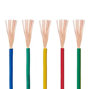 Hot factory Rv H07V-K Stranded Copper Flexible Pvc Insulated Cable 0.75mm2 electric wire cable