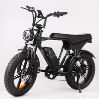 Vélo Électrique Tout-Terrain V8 à Pneus Larges, Vente Directe Usine, 7 Vitesses, Batterie Lithium, Autonomie 65km, Moteur Arrière, Idéal Neige