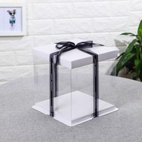 Coffret cadeau personnalisé avec fenêtre ouverte carrée et coffret cadeau transparent pour la saint-valentin