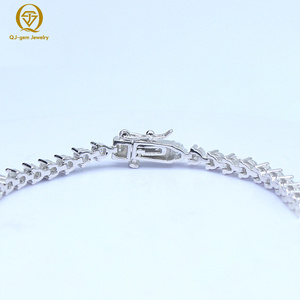 Hot Selling Popular Style Unisex Tennis Bracelet Three Prong Setting Lab Grown Diamond IGI Certified 10K <b>Gold</b> Custom for Gift - Product Image 2