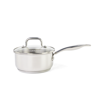 Ensemble de casseroles et poêles en acier inoxydable Axa-Cookware, batterie de cuisine avec marmite, casserole, poêle à frire avec couvercles, ensemble de vaisselle de cuisine