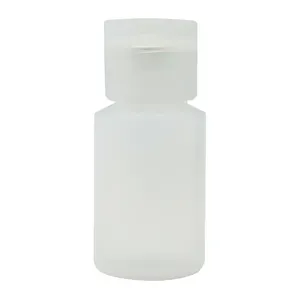 Küçük plastik düz omuz şişe 22 ml mini yuvarlak şekil boş plastik şişe