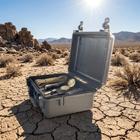 Boîte à outils en plastique étanche et anti-poussière pour l'extérieur, personnalisable, OEM, étui de survie pour stockage à sec