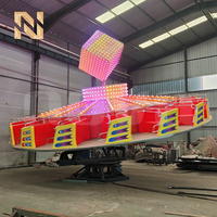 Manège de parc d'attractions Nova Rides Equipment Flying Turntable Ride LED Light Ballerina FT-JX, manège extérieur Hully-Gully