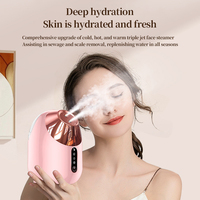 Vaporizador Facial Eléctrico 2 en 1 con Nano Iones, Vapor Frío/Caliente, Portátil, para Spa en Casa, Hidratación Facial Profunda