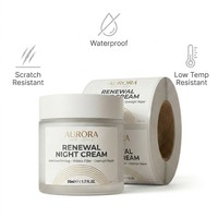 Etiquetas Cosméticas Personalizadas con Estampado en Dorado, Acabado Mate, Impresión de Etiquetas Cosméticas