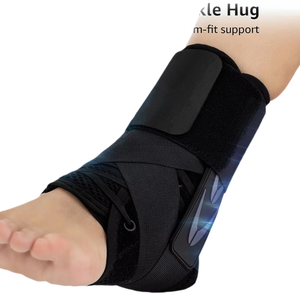 Slim-Fit <b>Ankle</b> <b>Brace</b> for Sprained <b>Ankle</b>, Quick Lace up <b>Ankle</b> <b>Support</b> for Women Men with 2 Auto-Shaped Pads - Product Image 1