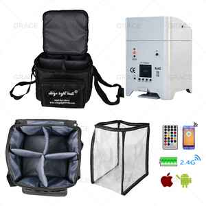 Foco de Escenario Grace 6*18W RGBWAUV para DJ y Bodas, Equipo de Iluminación de Escenario con Batería, Uplight LED Inalámbrico con WIFI y DMX - Product Image 2