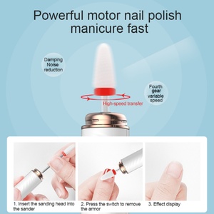 Máquina de Esmalte de Uñas con Logotipo Personalizado, Removedor de Esmalte Eléctrico Portátil, Pulidora de Uñas, Reparación de Uñas, Juego de Pulido y Mejora de Uñas - Product Image 3