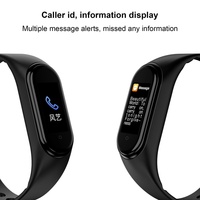 Pulsera Inteligente M4 con Monitor de Actividad Física, Presión Arterial, Frecuencia Cardíaca, Luces LED para Selfies, ABS/PC/TPU