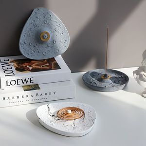 Support de bobine de <span class=keywords><strong>moustique</strong></span> d'astronaute décor à la maison porte-encens en bois de santal plateau de capture de cendres matériel de pierre porte-vaisselle Art déco Durable - Product Image 3
