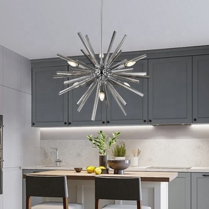 Lustre en cristal américain, lustre <span class=keywords><strong>de</strong></span> cuisine <span class=keywords><strong>de</strong></span> restaurant moderne, luminaires <span class=keywords><strong>de</strong></span> <span class=keywords><strong>dressing</strong></span> ruraux créatifs et minimalistes - Product Image 3