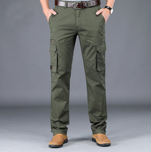 <span class=keywords><strong>Pantaloni</strong></span> Cargo da lavoro Casual in cotone <span class=keywords><strong>con</strong></span> tasca laterale allentata <span class=keywords><strong>pantaloni</strong></span> da uomo taglie forti <span class=keywords><strong>pantaloni</strong></span> nero verde cachi - Product Image 4