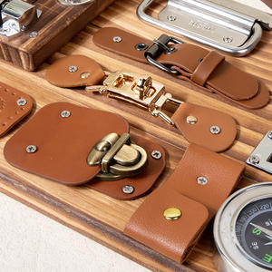 Tablero ocupado Montessori para niños pequeños, habilidades educativas para la vida, cinturón de enseñanza, hebilla para jugar, juegos sensoriales, juguetes para niños y niñas - Product Image 5