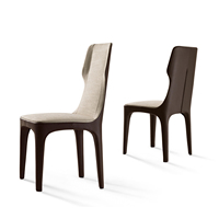 Table et chaises de salle à manger familiale Chaise de salle à manger rembourrée en cuir Sièges de chambre