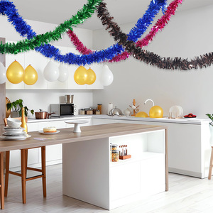 Christmas Decorations Tinsel Garland Decorations 2 Meters Christmas Glitter <b>Ribbon</b> Birthday <b>Wedding</b> Supplies Party Holiday - Product Image 3