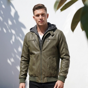 Chaquetas con Capucha de Cuero Sintético Personalizadas 2025 |   Fabricante de Chaquetas con Capucha de Moda para Invierno, Gran Venta - Product Image 1