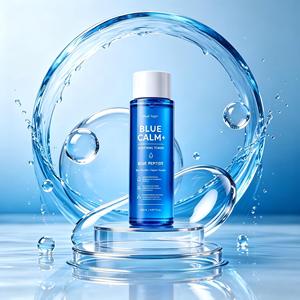 Factory OEM ODM 120ml <b>Blue</b> Calm+ Hydrating <b>Toner</b> Soothe Dry Sensitive Skin Repair Custom Packaging Private Label Fast Sample - Product Image 1