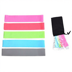 Ensemble de bandes de résistance TPE haute élasticité de 100 lb avec logo personnalisé imprimé pour l'entraînement, le yoga, la remise en forme, les exercices de hanche en gros - Product Image 4