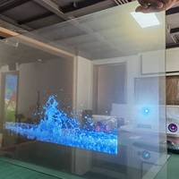 Film Transparent pour l'arrière de Projection, livraison gratuite, Film Transparent, écran Transparent, holographique 3D, pour vitrine de magasin