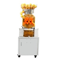 Commerciële elektrische sapcentrifuge voor vers fruit met residu-emmer, sinaasappelsapmachine