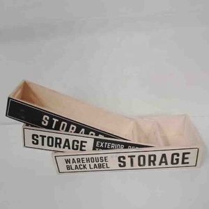 Piccolo rettangolo multifunzionale legno compensato scatola di immagazzinaggio 2 lati stampa di seta Logo libro fioriera contenitore di stoccaggio - Product Image 3
