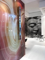 Panneau d'art en verre trempé solide commercial et résidentiel - Écologique, durable, étanche, anti-UV, ignifuge, résistant aux taches industrielles