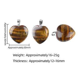 Charmes en <span class=keywords><strong>pierre</strong></span> naturelle en forme <span class=keywords><strong>de</strong></span> cœur, cadeau pour <span class=keywords><strong>la</strong></span> Saint-Valentin, accessoire <span class=keywords><strong>de</strong></span> bijouterie, pendentif en cristal en forme <span class=keywords><strong>de</strong></span> cœur - Product Image 4